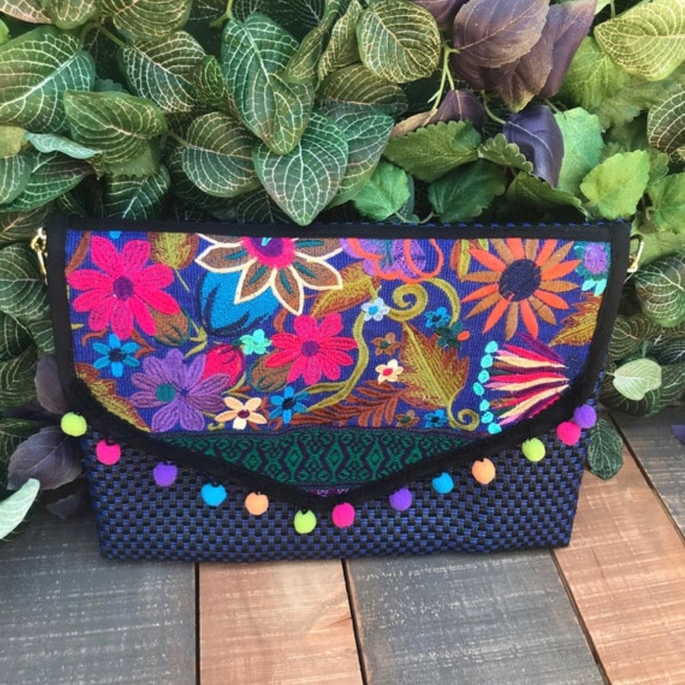 Oaxaca Handwoven & Embroidered Clutch Crossbody